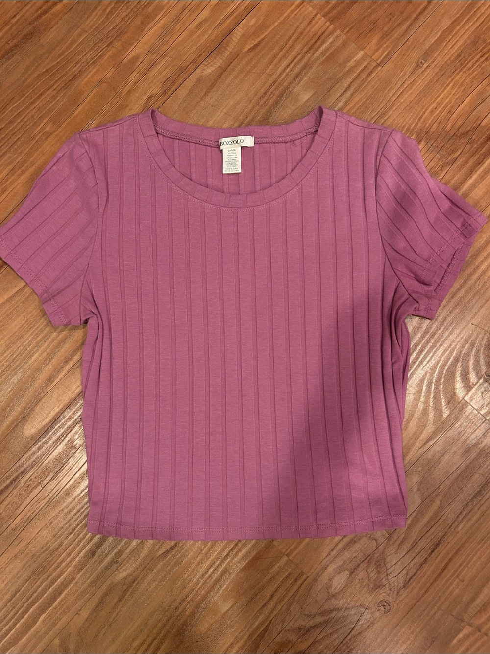 Ribbed Crop Tee
